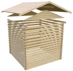 KARIBU Gartenhaus &raquo;Lagor 1&laquo;, Holz, BxHxT: 417 x 257 x 327 cm (Au&szlig;enma&szlig;e inkl.