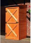 PROMADINO Ger&auml;teschrank, BxHxT: 78 x 163 x 78 cm, braun