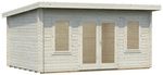 PALMAKO Blockbohlenhaus &raquo;Lisa&laquo;, Holz, BxHxT: 494 x 239 x 330 cm (Au&szlig;enma&szlig;e inkl.
