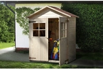 WEKA Gartenschrank, BxHxT: 185 x 216 x 105 cm, natur - beige