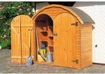 PROMADINO Ger&auml;teschrank, BxHxT: 195 x 184 x 83 cm, braun