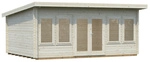 PALMAKO Blockbohlenhaus &raquo;Lisa&laquo;, Holz, BxHxT: 578 x 234 x 380 cm (Au&szlig;enma&szlig;e inkl.