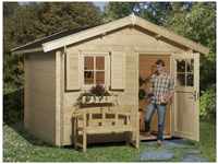 WEKA Gartenhaus »Premium«, Holz, BxHxT: 250 x 251 x 200 cm (Außenmaße) - beige