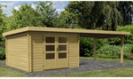 KARIBU Gartenhaus &raquo;Ringk&ouml;bing&laquo;, Holz, BxHxT: 679 x 220 x 297 cm (Au&szlig;enma&szlig;e inkl.