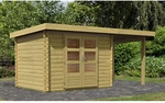 KARIBU Gartenhaus &raquo;Ringk&ouml;bing&laquo;, Holz, BxHxT: 479 x 217 x 237 cm (Au&szlig;enma&szlig;e inkl.