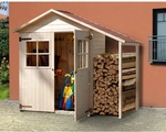 WEKA Gartenhaus &raquo;357 A Gr.2&laquo;, Holz, BxHxT: 270 x 216 x 105 cm (Au&szlig;enma&szlig;e inkl.