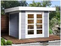 WEKA Gartenhaus »126 Gr.1«, Holz, BxHxT: 295 x 226 x 211 cm (Außenmaße) - grau