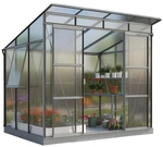 VITAVIA Gew&auml;chshaus &raquo;Freya&laquo;, 5,9 m&sup2;, Kunststoff/Aluminium, winterfest - grau