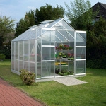 VITAVIA Gew&auml;chshaus &raquo;Mars&laquo;, B x L x H: 257 x 321 x 231,8 cm - silberfarben