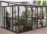 VITAVIA Gew&auml;chshaus &raquo;Helena&laquo;, 11,8 m&sup2;, Aluminium/Glas, winterfest - grau