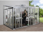 VITAVIA Gew&auml;chshaus &raquo;Helena&laquo;, 8,6 m&sup2;, Aluminium/Glas, winterfest - silberfarben