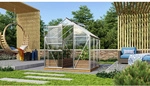 VITAVIA Gew&auml;chshaus &raquo;Venus&laquo;, 3,8 m&sup2;, Aluminium/Glas, winterfest - silberfarben