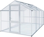 KGT Gew&auml;chshaus &raquo;Rose&laquo;, 10 m&sup2;, Kunststoff/Aluminium, winterfest - silberfarben