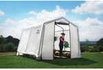 SHELTERLOGIC Folien-Gew&auml;chshaus, 9 m&sup2;, Stahl/Kunststoff - weiss