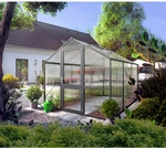 KGT Gew&auml;chshaus &raquo;Rose&laquo;, 7,53 m&sup2;, Kunststoff/Aluminium, winterfest - grau