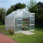 VITAVIA Gew&auml;chshaus &raquo;Mars&laquo;, B x L x H: 257 x 321 x 231,8 cm - silberfarben