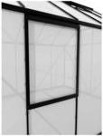 VITAVIA Seitenfenster f&uuml;r Gew&auml;chsh&auml;user &raquo;V&laquo;, BxT: 59,5 x 79,2 cm - schwarz