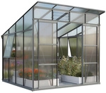 VITAVIA Gew&auml;chshaus &raquo;Freya&laquo;, 7,6 m&sup2;, Kunststoff/Aluminium, winterfest - grau