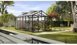 VITAVIA Gew&auml;chshaus &raquo;Zeus&laquo;, 11,9 m&sup2;, Aluminium/Glas, winterfest - schwarz