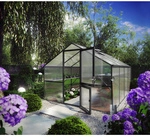 KGT Gew&auml;chshaus &raquo;Orchidee&laquo;, 12,75 m&sup2;, Kunststoff/Aluminium, winterfest - grau