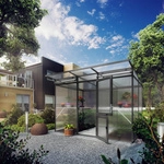 KGT Gew&auml;chshaus &raquo;Linea&laquo;, 6,45 m&sup2;, Kunststoff/Aluminium, winterfest - grau