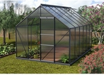 VITAVIA Gew&auml;chshaus &raquo;Merkur&laquo;, 9,9 m&sup2;, Kunststoff/Aluminium, winterfest - grau