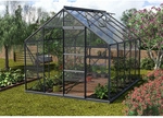 VITAVIA Gew&auml;chshaus &raquo;Merkur&laquo;, 8,3 m&sup2;, Aluminium/ESG Glas, winterfest - grau