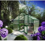 KGT Gew&auml;chshaus &raquo;Orchidee&laquo;, 12,75 m&sup2;, Kunststoff/Aluminium, winterfest - gruen