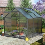 VITAVIA Gew&auml;chshaus &raquo;Calypso&laquo;, 4,4 m&sup2;, Kunststoff/Aluminium, winterfest - grau