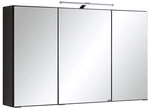 HELD M&Ouml;BEL Spiegelschrank &raquo;Florida&laquo;, BxHxT: 100 x x 20 cm, 3-t&uuml;rig, graphit -