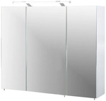 SCHILDMEYER Spiegelschrank &raquo;Dorina&laquo;, BxHxT: 90 x x 16 cm, 3-t&uuml;rig, wei&szlig; - weiss