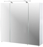 SCHILDMEYER Spiegelschrank &raquo;Dorina&laquo;, BxHxT: 80 x 71 x 16 cm, 3-t&uuml;rig, wei&szlig; -