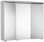JOKEY Spiegelschrank, 3-t&uuml;rig, LED, BxH: 75 x 65 cm - silberfarben