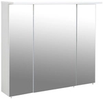SCHILDMEYER Spiegelschrank &raquo;Profil&laquo;, BxHxT: 80 x 71 x 16 cm, 3-t&uuml;rig, wei&szlig; -