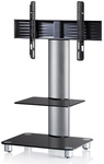 VCM Standfu&szlig; &raquo;Tosal&laquo;, BxH: 60 x 100 cm, Aluminium/Einscheiben-Sicherheitsglas -