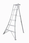 niwaki Gartenleiter, Aluminium, silberfarben, max. Belastung 150 kg