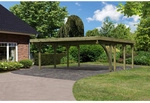 KARIBU Doppelcarport &raquo;Classic 2 Variante B inkl. einem Einfahrtsbogen&laquo;, Au&szlig;enma&szlig;
