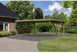 KARIBU Doppelcarport &raquo;Classic 1 Variante C inkl. zwei Einfahrtsb&ouml;gen&laquo;, Au&szlig;enma&szlig;