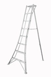 niwaki Gartenleiter, Aluminium, silberfarben, max. Belastung 150 kg