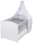 roba Komplettbett, (BxL): 79 cm x 153 cm, Holz, wei&szlig; - weiss