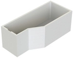OTTOFOND Wannentr&auml;ger &raquo;Cello&laquo;, BxHxL: 77 x 60 x 167 cm, wei&szlig; - weiss