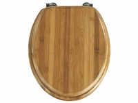 WENKO WC-Sitz »Bambus«, Bambus, oval - braun