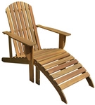 GARDEN PLEASURE Adirondack Chair &raquo;Harper&laquo;, Eukalyptusholz, inkl. Auflage - braun