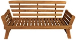 GARDEN PLEASURE Gartenbank &raquo;Fortuna&laquo;, Holz, BxHxT: 192 x 75 x 68 cm - braun