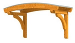 SKANHOLZ Vordach &raquo;Rostock&laquo;, 174 x 80 cm (BxT), nordische Fichte, eiche hell -...