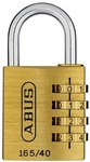 ABUS Vorhangschloss, aus Metall, 95 mm Breite, messingfarben - goldfarben
