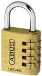 ABUS Vorhangschloss, aus Metall, 95 mm Breite, messingfarben - goldfarben