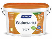 RENOVO Wand- und Deckenfarbe »Wohnweiss«, stumpfmatt, 2,5 l