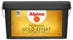 ALPINA Effektfarbe &raquo;Farbrezepte Komplettset&laquo;, mit Gold-Effekt, goldfarben, 4,1 l