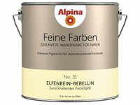 ALPINA Dispersionsfarbe »Feine Farben«, edelmatt, 2,5 l - gelb